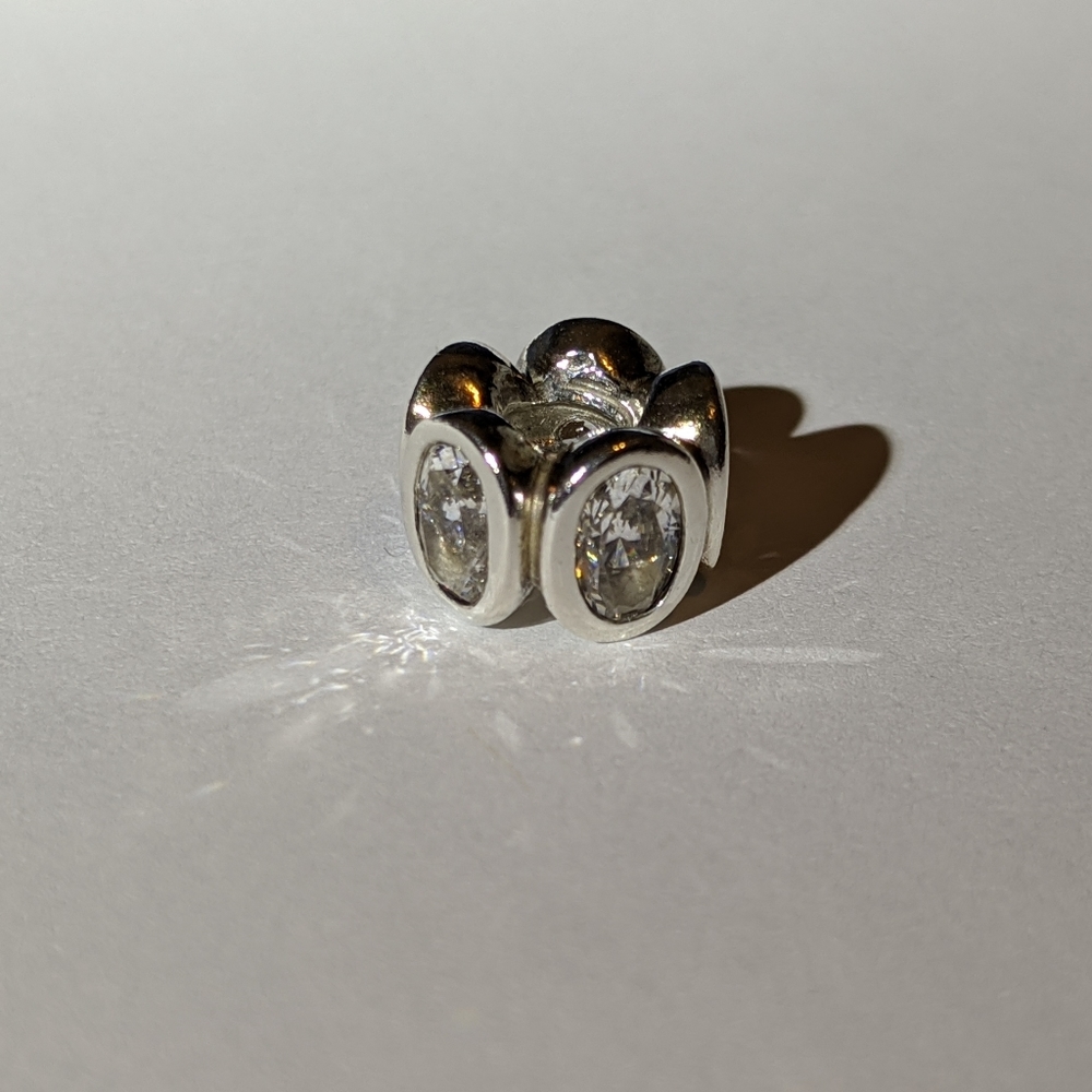 Pandora Oval Light Clear cubic zirconia charm